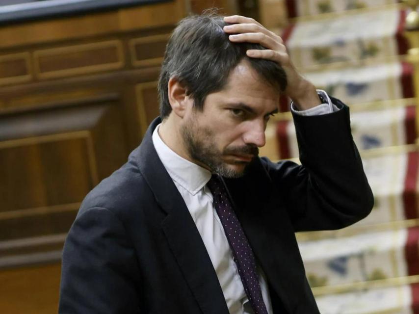 El ministro de Cultura, Ernest Urtasun, en el Salón de Plenos del Congreso de los Diputados, en una imagen de archivo.