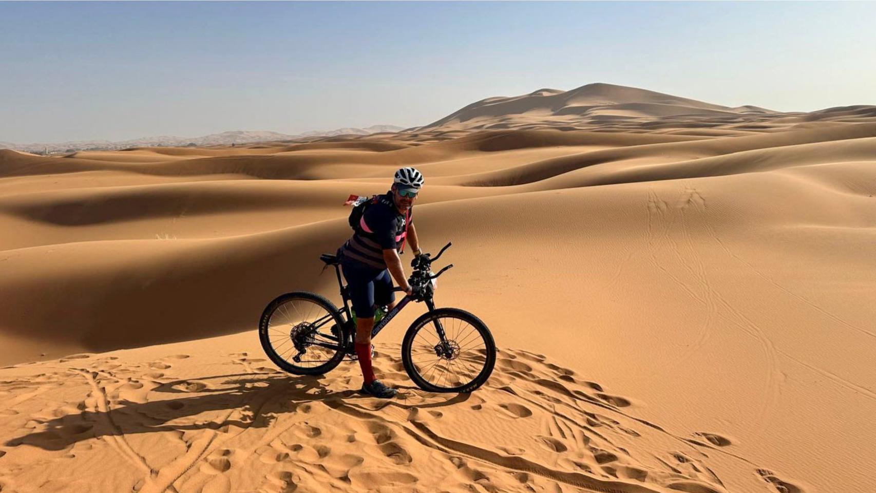 Rafael Morán en el Titan Desert. Foto: EFE