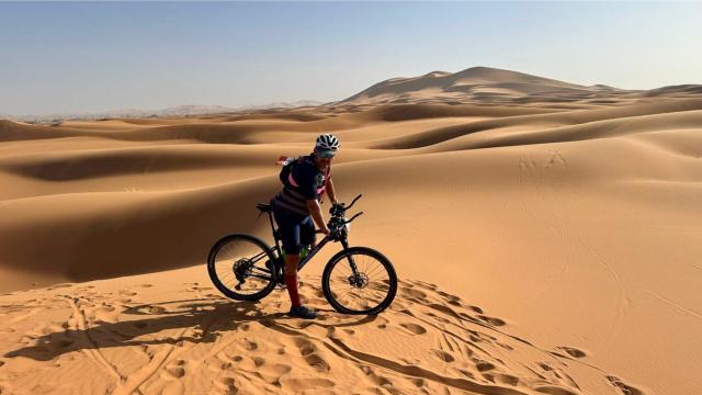 Rafael Morán en el Titan Desert. Foto: EFE