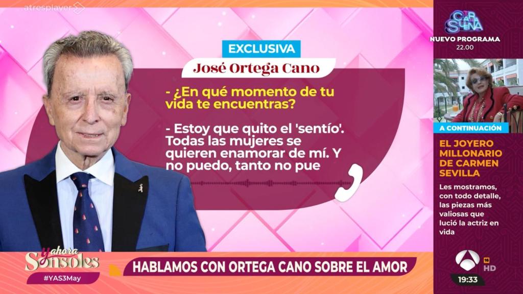 'Y ahora, Sonsoles'.