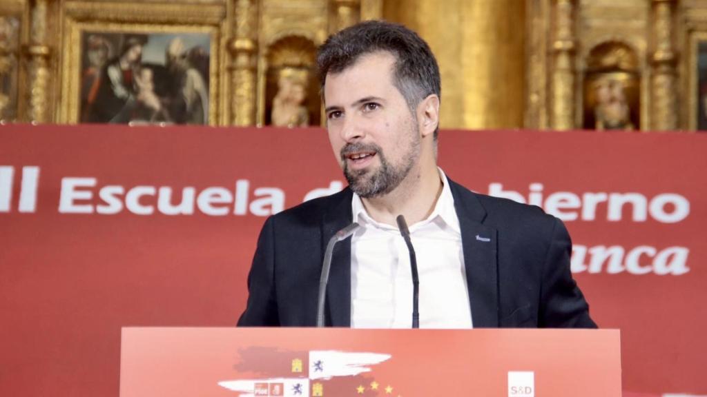 El secretario general del PSCyL, Luis Tudanca, en la clausura de la tercera Escuela de Gobierno del PSCyL