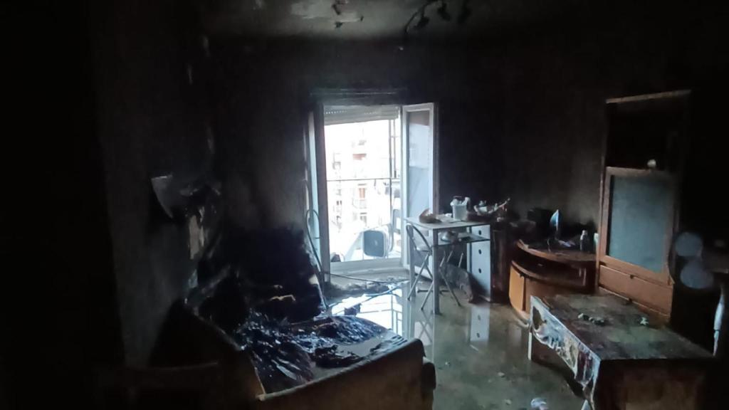 Incendio en la calle Cardenal Cisneros