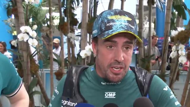 Fernando Alonso, tras la carrera.