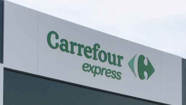 Imagen de archivo de un cartel de Carrefour Express.