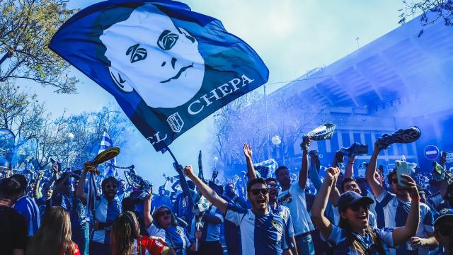 Celebraciones por el ascenso del Hércules la pasada temporada.