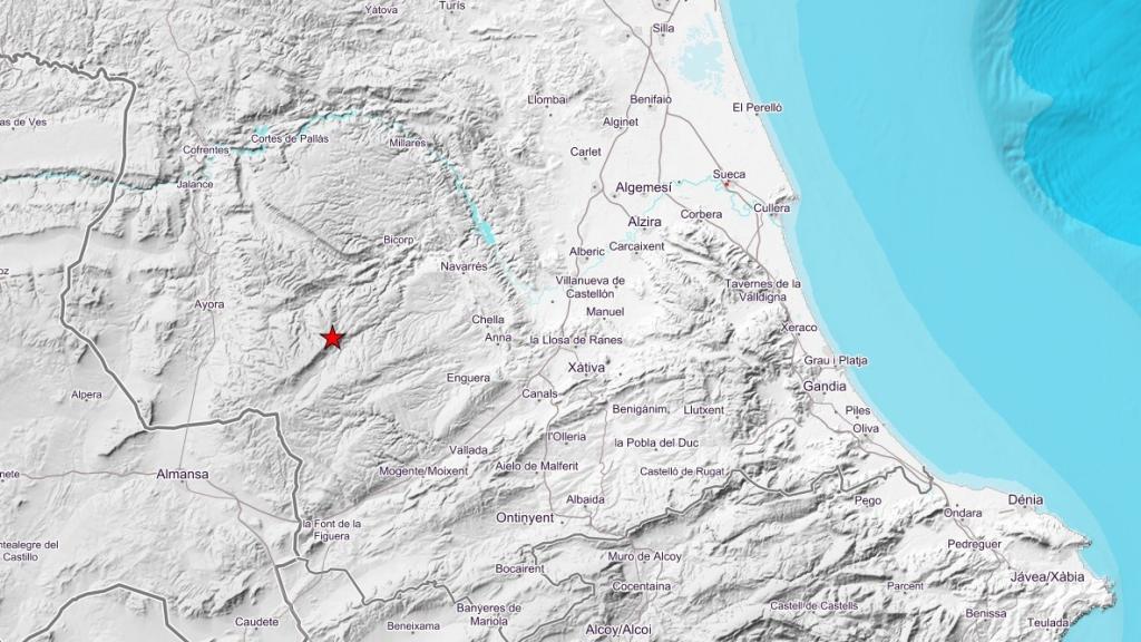 Localizacioón del seísmo de Bicorp. EE