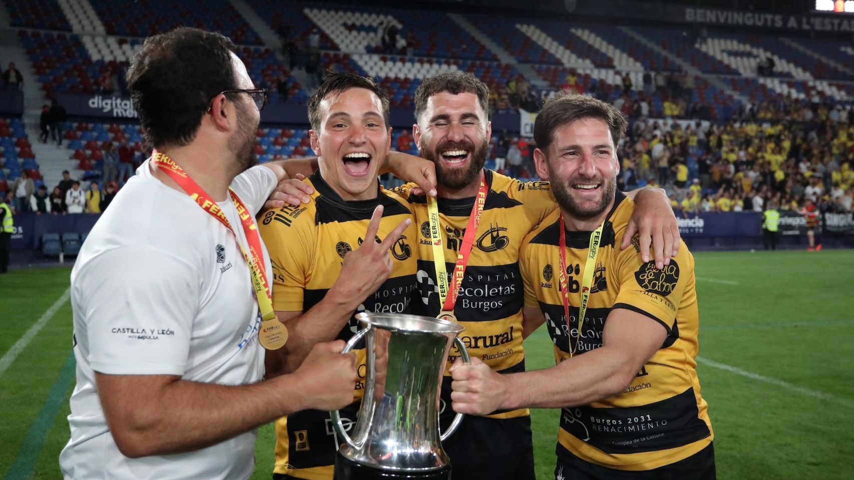 El Aparejadores Rugby Burgos consigue la Copa del Rey