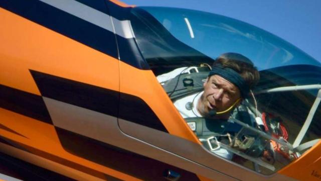 El difunto piloto Olivier Masurel durante un vuelo.