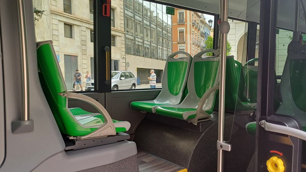 El interior de los nuevos autobuses.