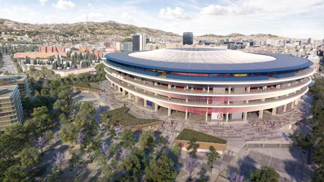 El nuevo Camp Nou tras las obras de remodelación