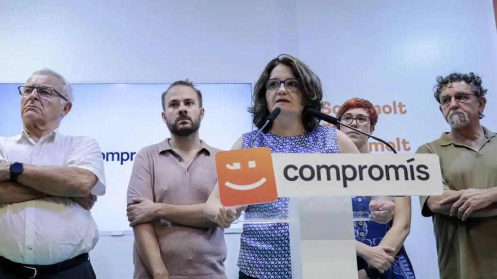 Foto del día en el que Oltra presentó su dimisión en 2022