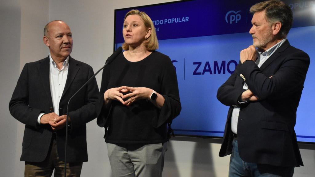 Francisco Vázquez, Isabel Blanco y José María Barrios
