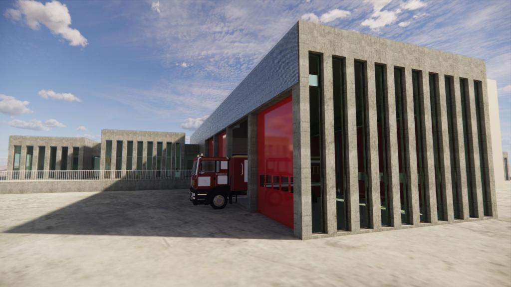 Futuro parque de bomberos de Álora-Pizarra.