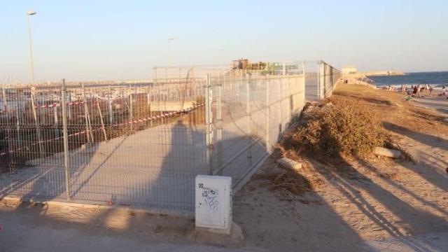 Las obras pausadas actuales del Dique de Poniente.