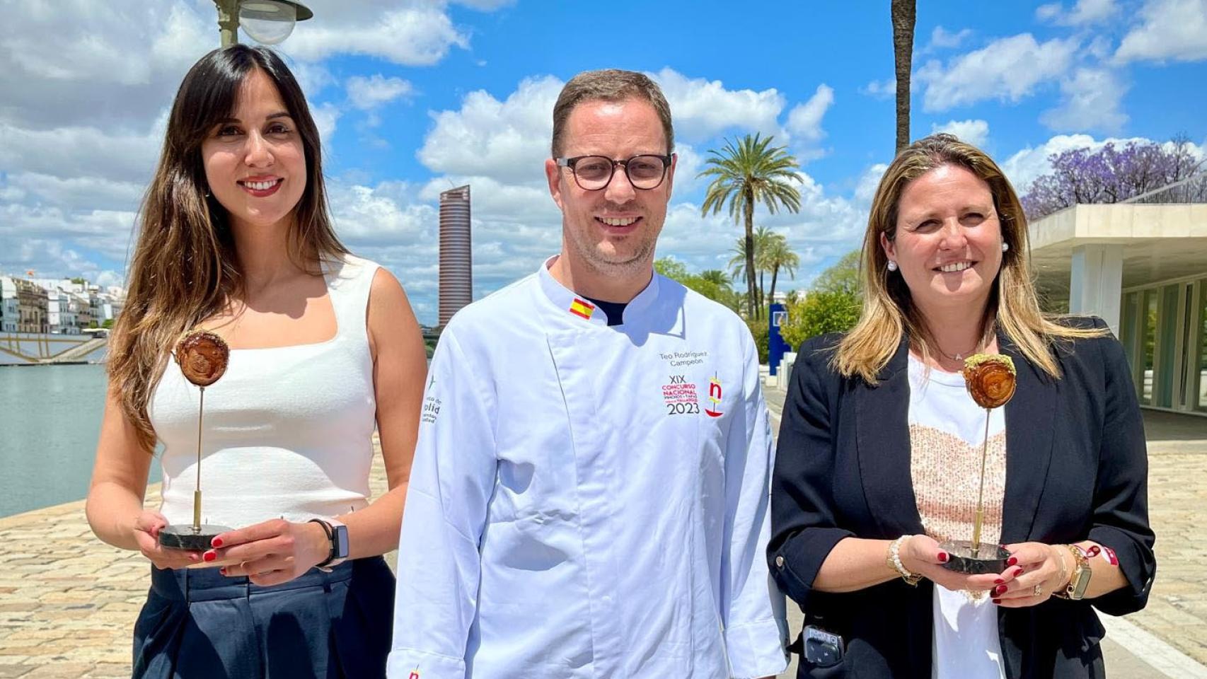 Blanca Jiménez, Teo Rodríguez y Angie Moreno