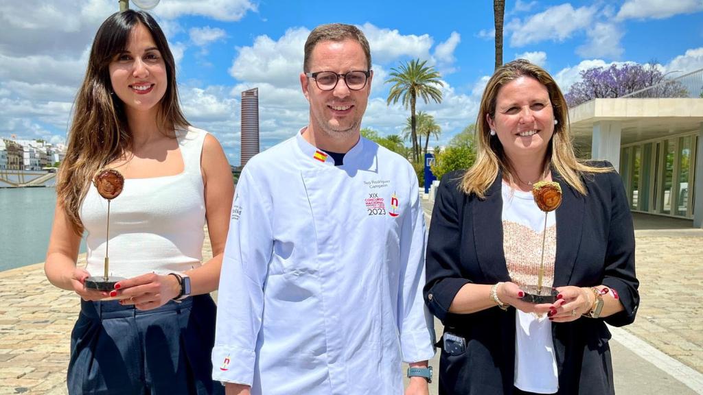 Blanca Jiménez, Teo Rodríguez y Angie Moreno