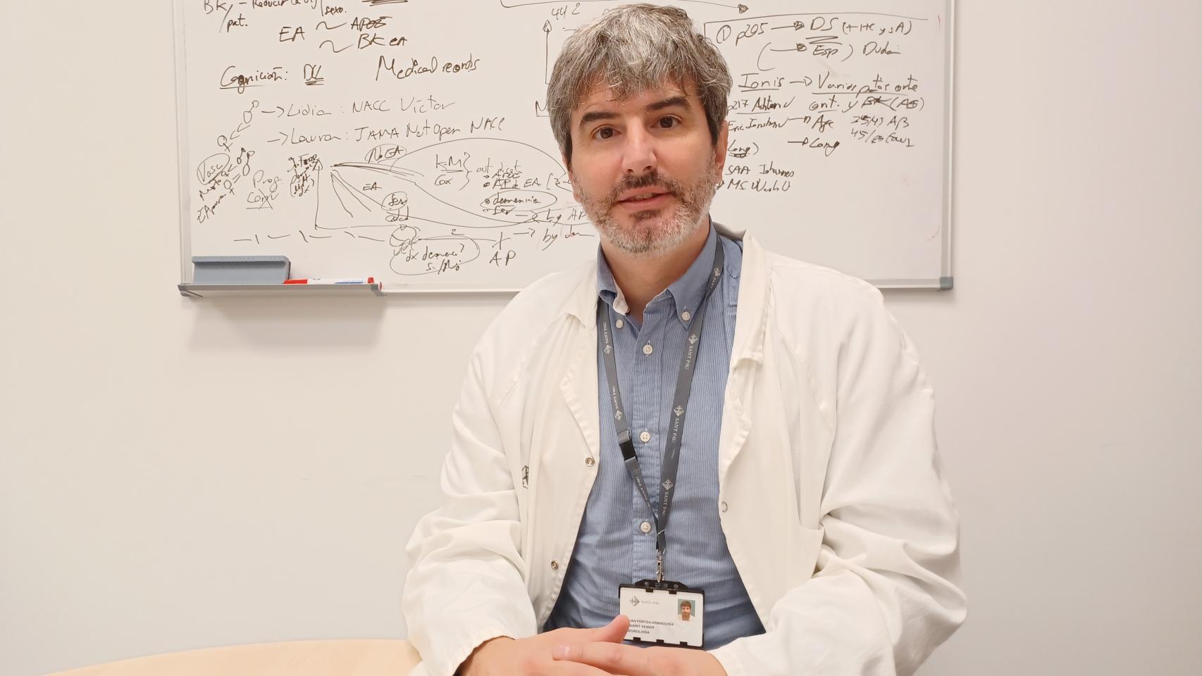 El doctor Juan Fortea, director de la Unidad de Memoria del Servicio de Neurología del Institut de Recerca Sant Pau.