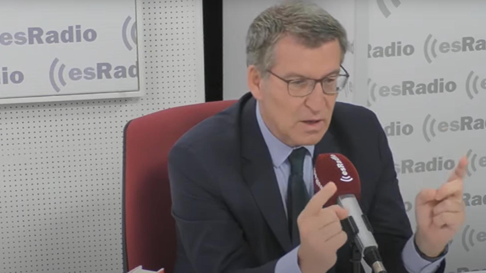 El líder del PP, Alberto Núñez Feijóo, este lunes.