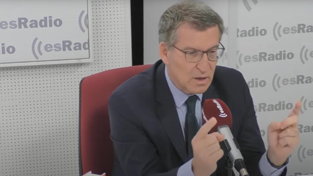 El líder del PP, Alberto Núñez Feijóo, este lunes.