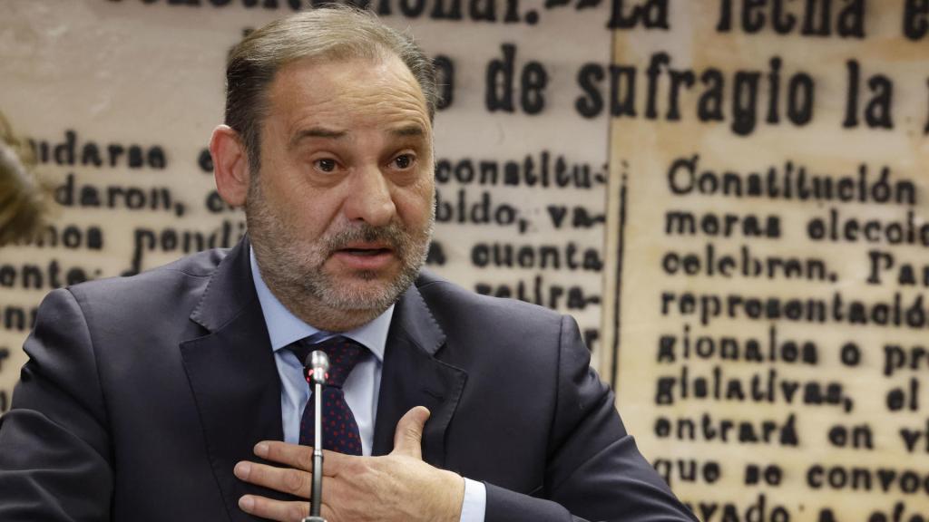 El exministro José Luis Ábalos este lunes en la comisión de investigación del Senado, en mayo de 2024.