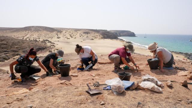 Fotografía de la campaña de excavación del yacimiento en 2021.