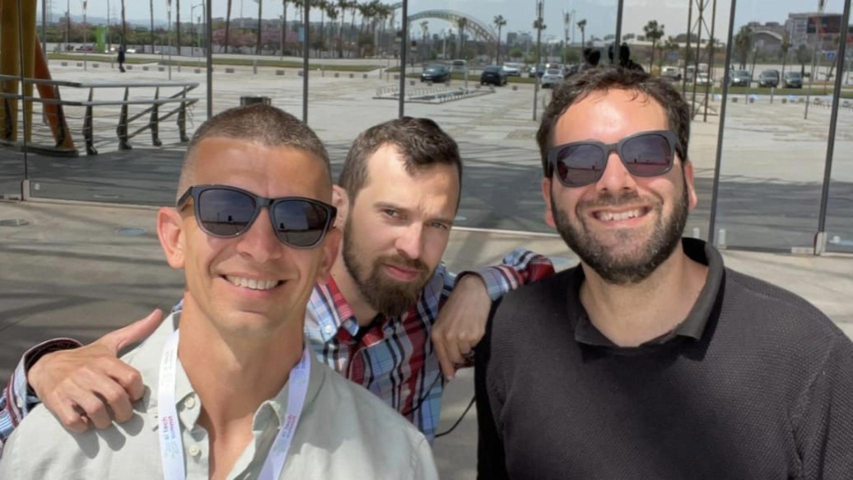 Andriy Dmytruk, Zuri Pabón y Juanmi López, socios de la empresa.