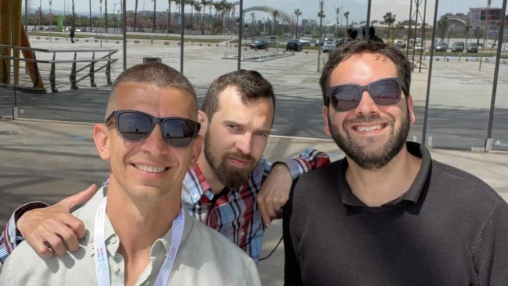 Andriy Dmytruk, Zuri Pabón y Juanmi López, socios de la empresa.