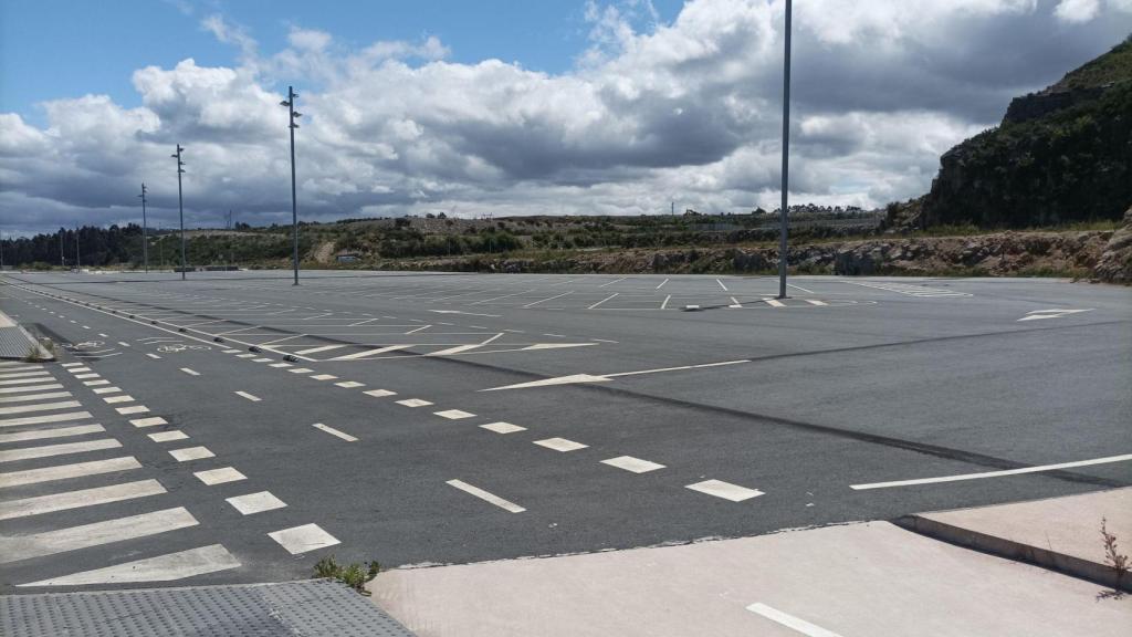 Polígono de Morás, zona de descanso para camioneros.