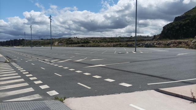 Polígono de Morás, zona de descanso para camioneros.