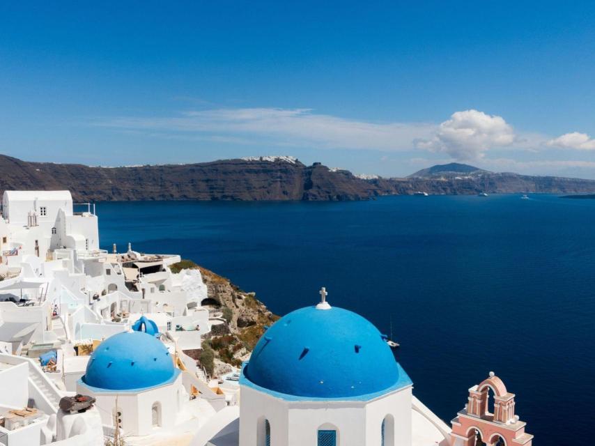 Una vista de Mykonos.