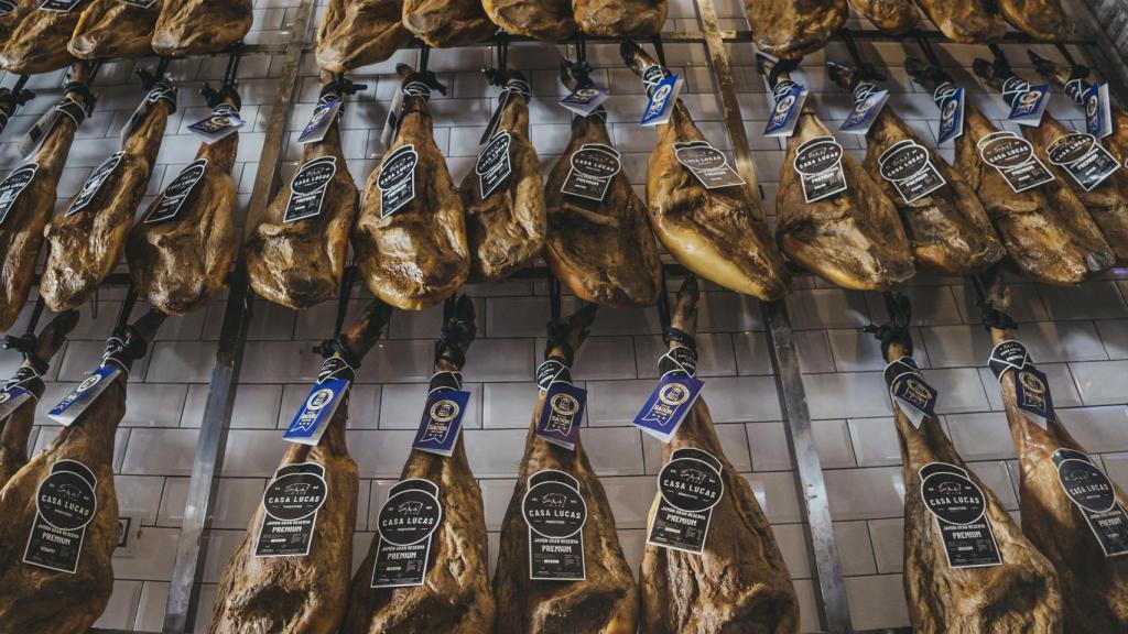 Patas de jamón de Ibéricos Casa Lucas.