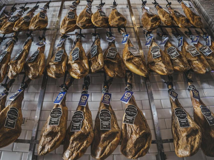 Patas de jamón de Ibéricos Casa Lucas.