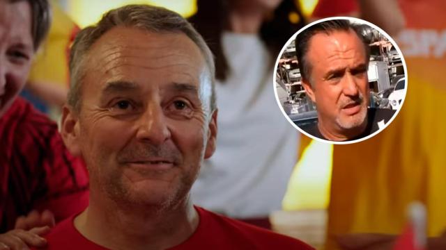 El exinspector jefe de la UDYCO, José Guerrero, investigado por una supuesta trama de narcotráfico en la Policía Nacional, junto a una imagen de Rogelio Pujalte, dueño del Depósito Judicial de Murcia, investigado por el 'caso Koldo'.