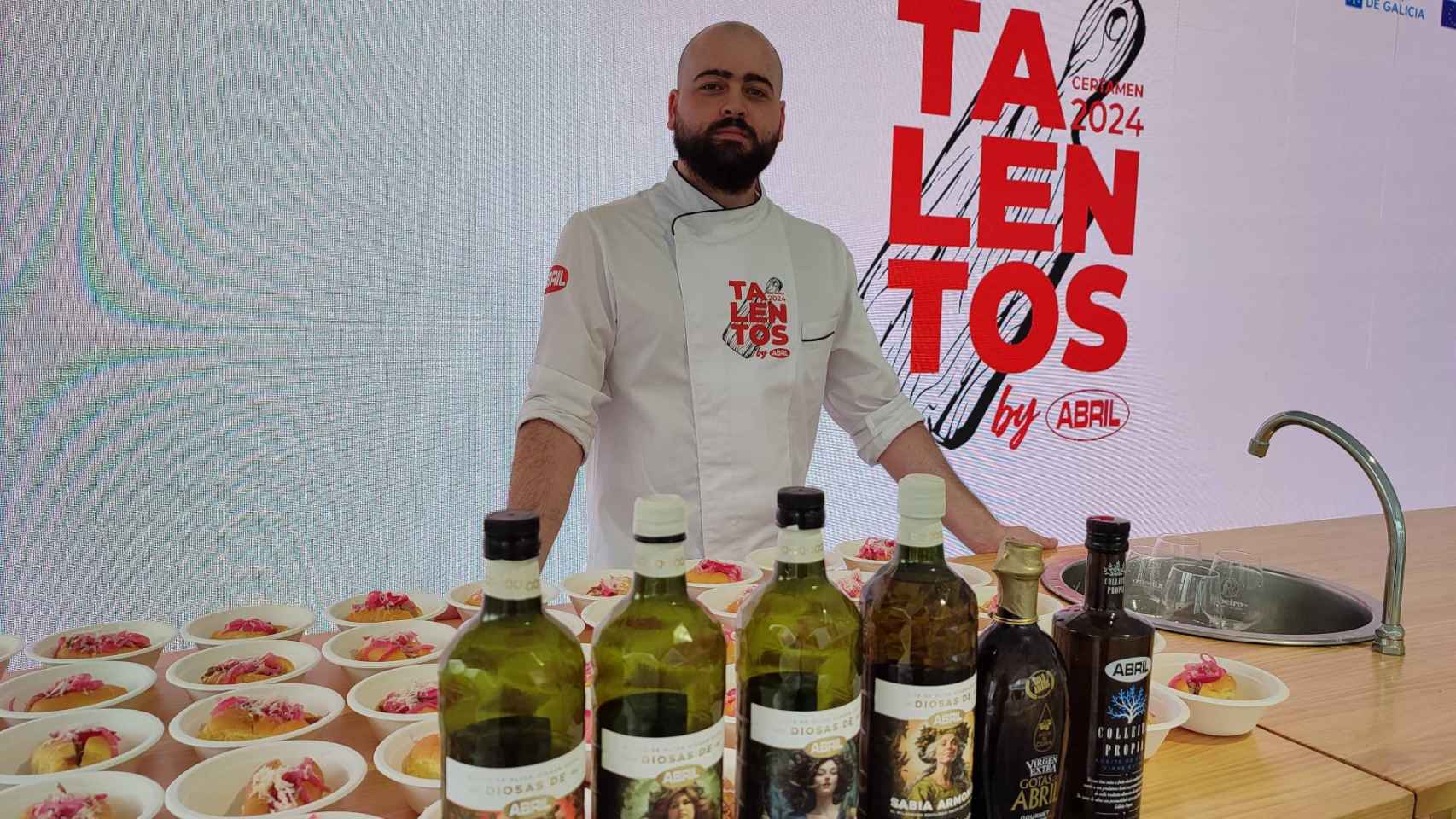 Saúl Torrado, cocinero residente de Aceites Abril.