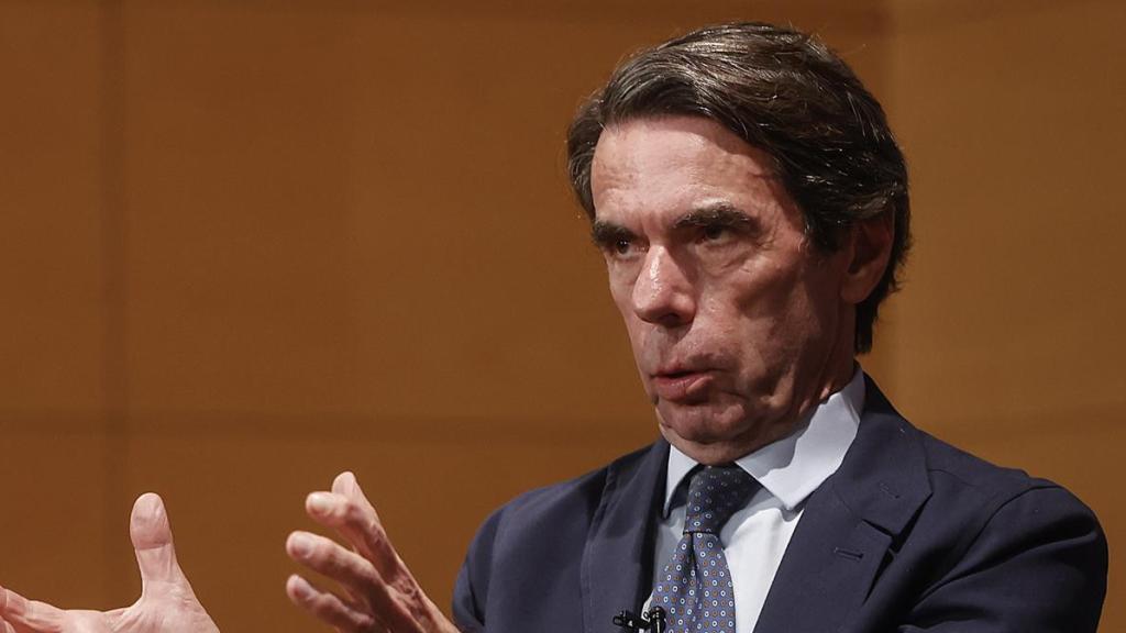 José María Aznar, durante la inauguración de las Jornadas 'Memoria y Legado de la Transición'.