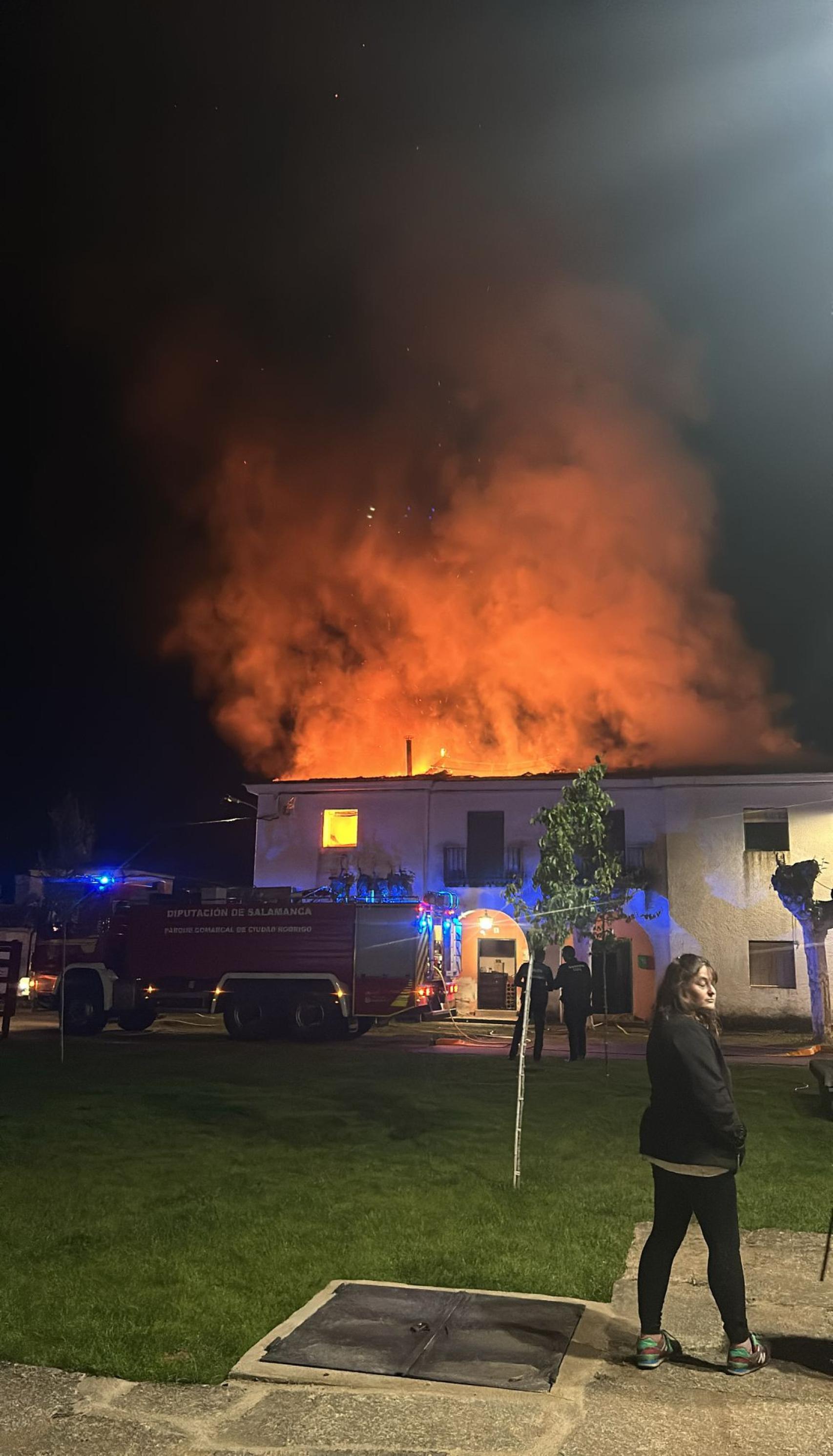 Incendio en las viviendas de Águeda, Salamanca