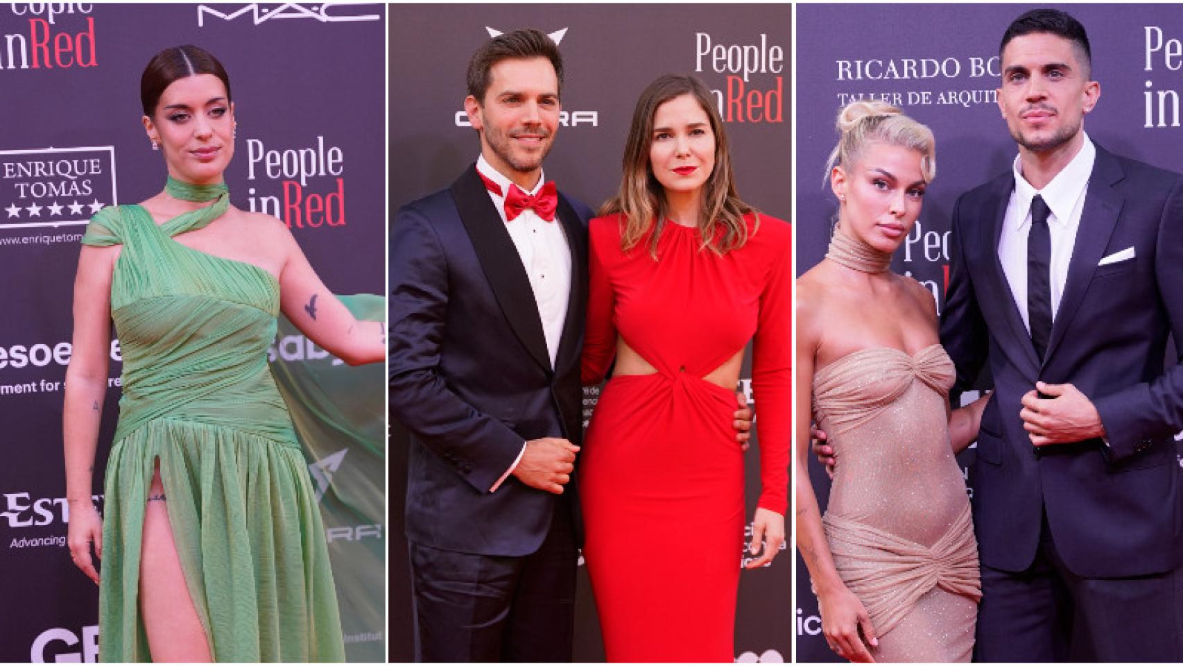 Dulceida, Natalia Sánchez y Marc Clotet, en un fotomontaje.