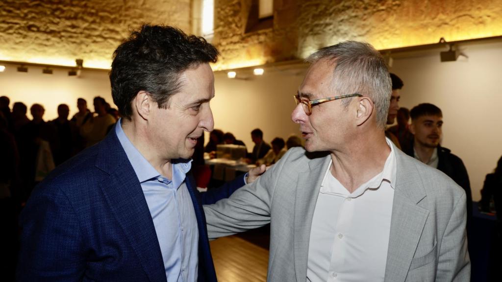 Juan Manuel Corchado, junto al ex rector de la USAL Ricardo Rivero