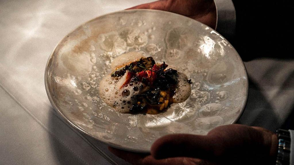 Uno de los platos de Trepat, especialmente preparados para un restaurantes estrella Michelin.