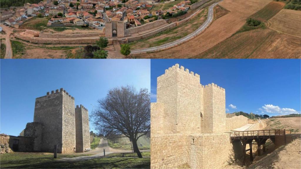 Muralla de Almazán y entorno de la Plaza del Mercado