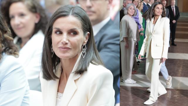 El look de la reina Letizia durante la entrega de los Premios SM.