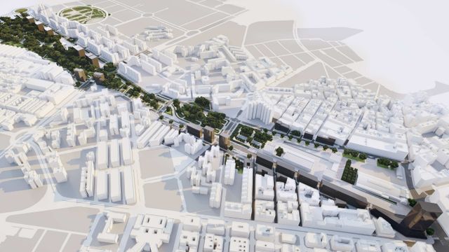 Imagen virtual del futuro Parque Central de Alicante.