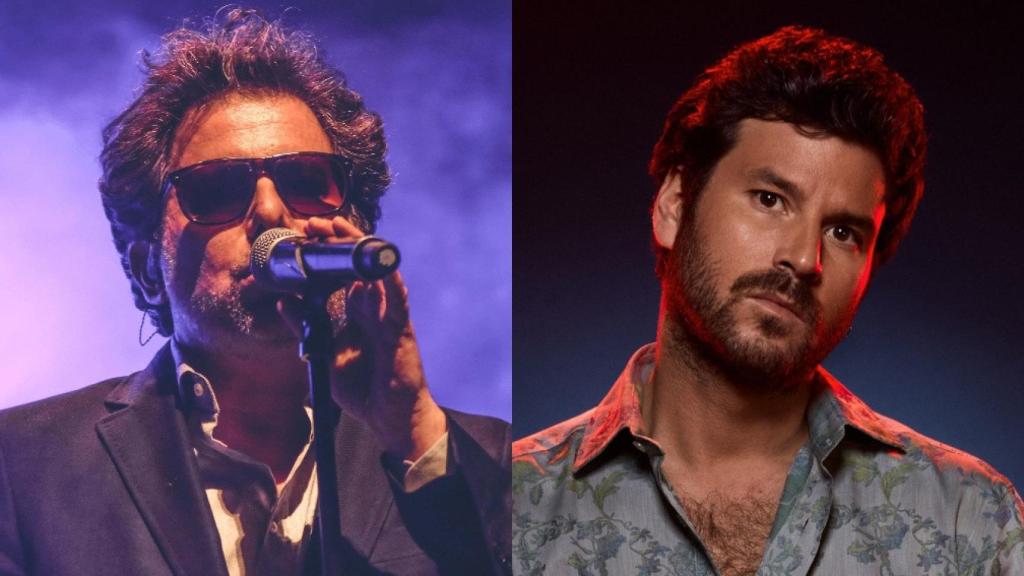 Andrés Calamaro y Willy Bárcenas en un montaje de EL ESPAÑOL.
