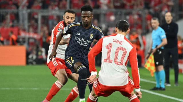Vinicius, durante el Bayern - Real Madrid