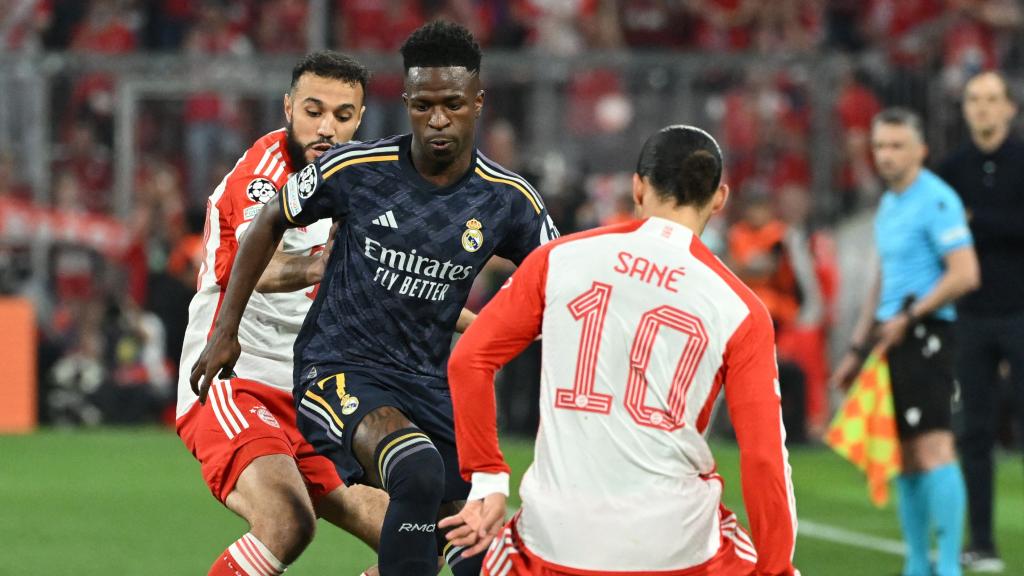 Vinicius, durante el Bayern - Real Madrid