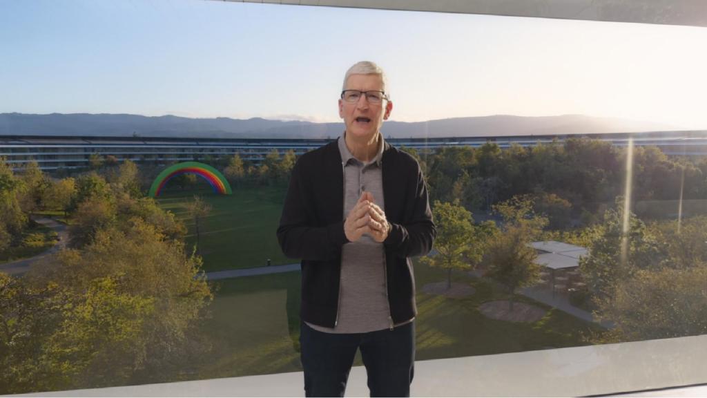 Tim Cook durante el Apple Event Let Loose.