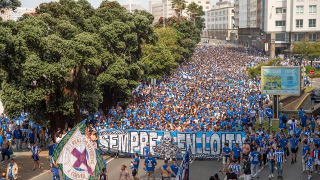 La afición deportivista se echará este domingo a la calle para arropar a su equipo.