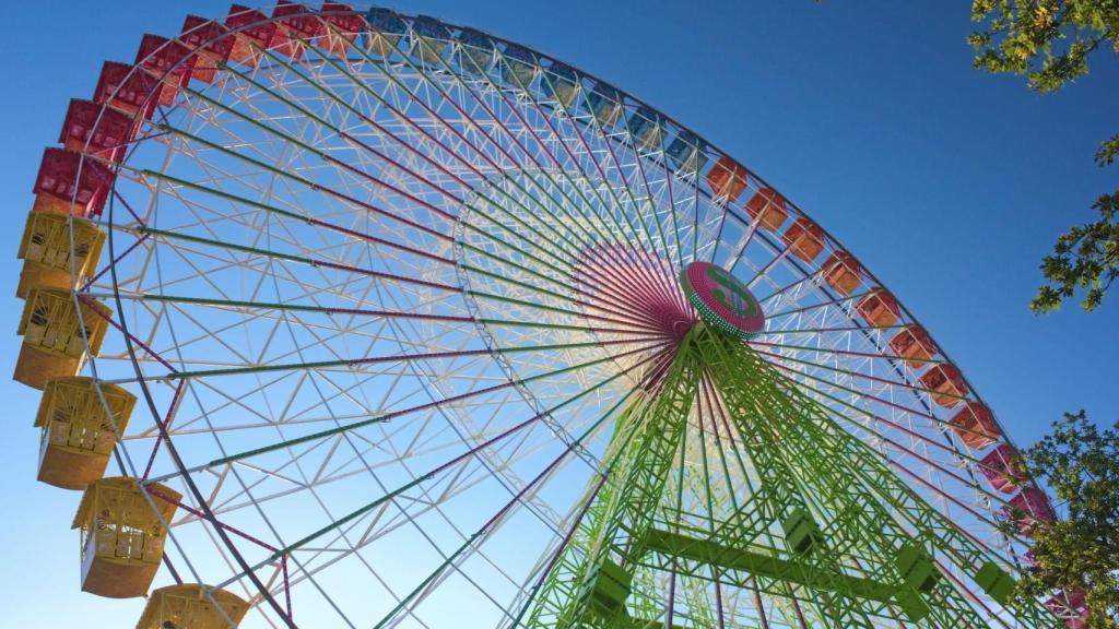 Noria de las fiestas de la Ascensión en Santiago de Compostela.