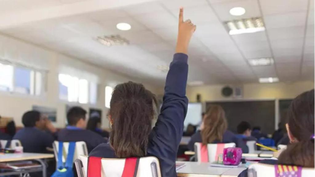 Alumnos en un colegio.