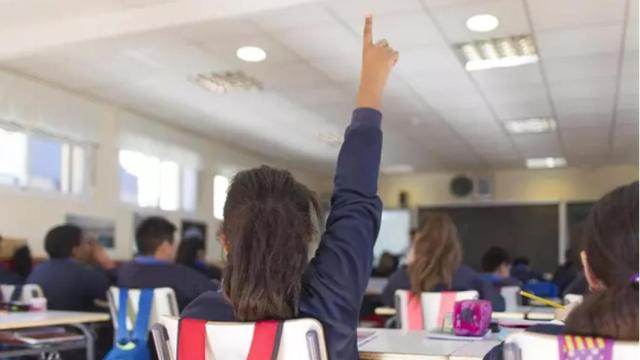 Alumnos en un colegio.